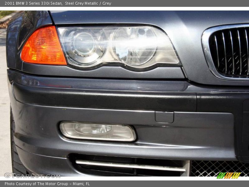 Steel Grey Metallic / Grey 2001 BMW 3 Series 330i Sedan
