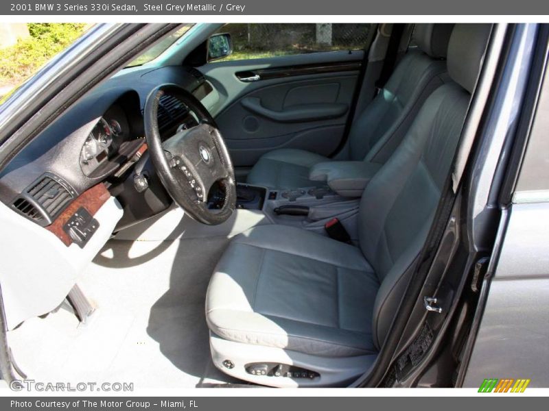 Steel Grey Metallic / Grey 2001 BMW 3 Series 330i Sedan