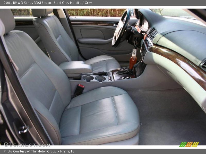 Steel Grey Metallic / Grey 2001 BMW 3 Series 330i Sedan
