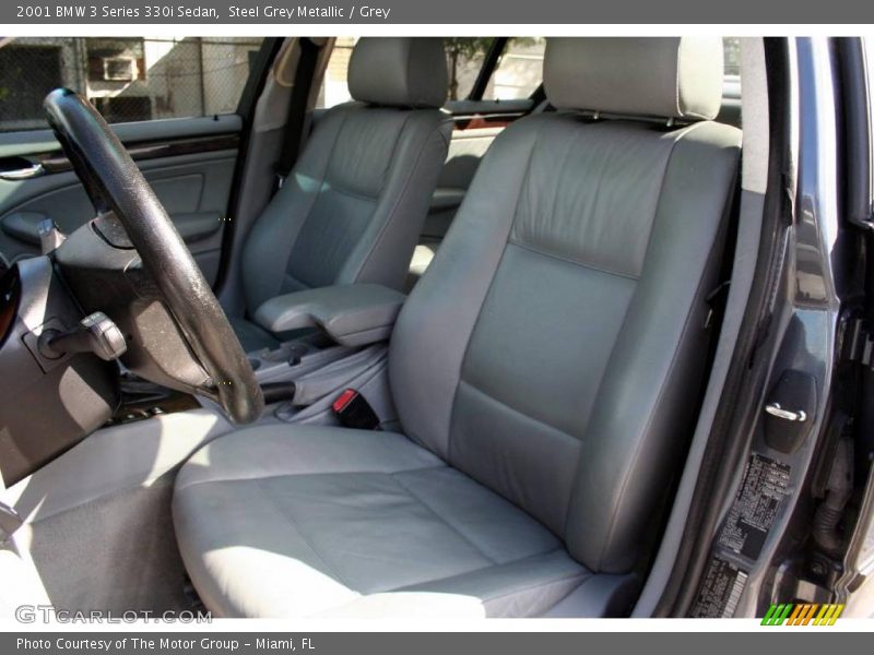 Steel Grey Metallic / Grey 2001 BMW 3 Series 330i Sedan