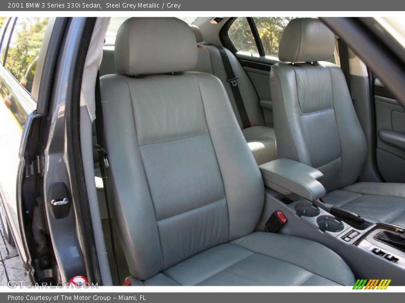 Steel Grey Metallic / Grey 2001 BMW 3 Series 330i Sedan