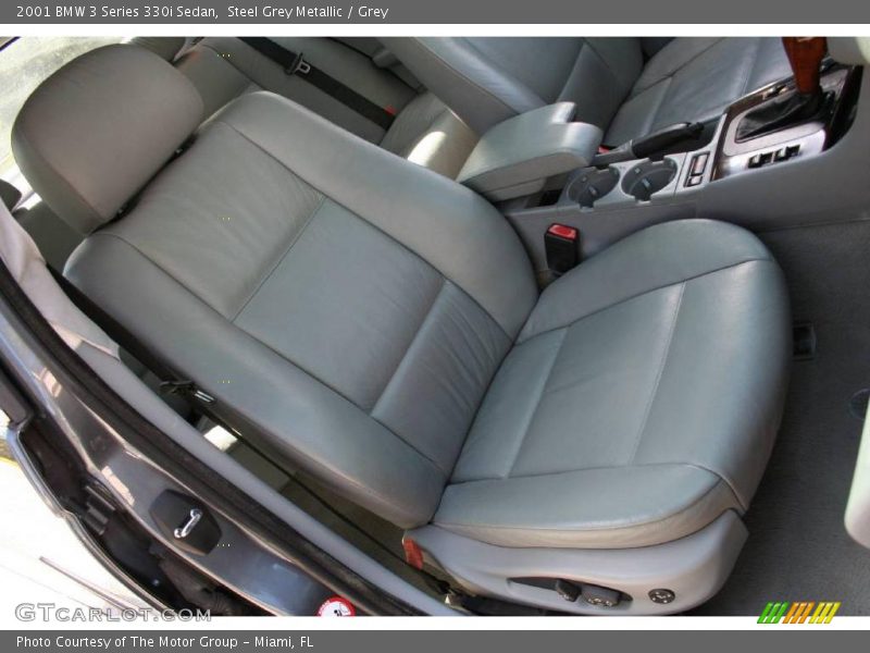 Steel Grey Metallic / Grey 2001 BMW 3 Series 330i Sedan