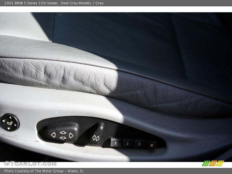 Steel Grey Metallic / Grey 2001 BMW 3 Series 330i Sedan