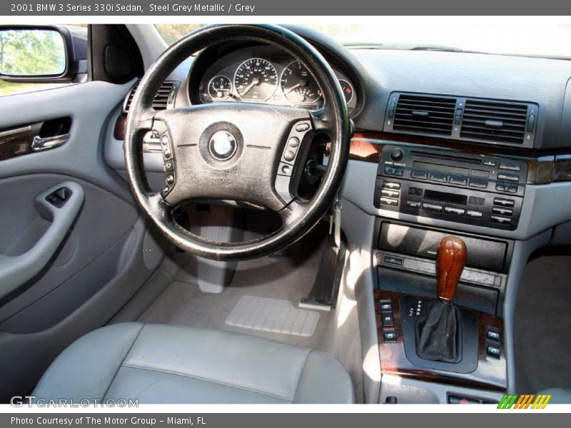 Steel Grey Metallic / Grey 2001 BMW 3 Series 330i Sedan