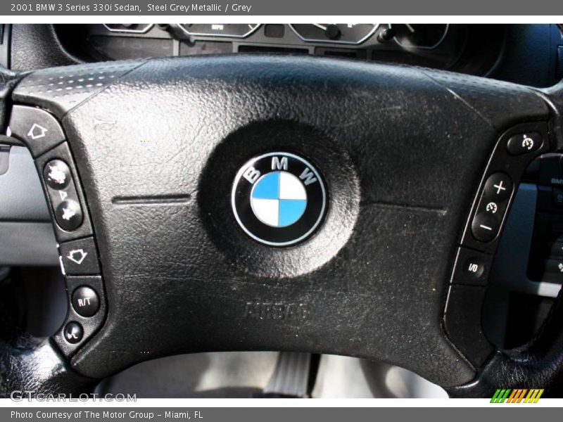 Steel Grey Metallic / Grey 2001 BMW 3 Series 330i Sedan