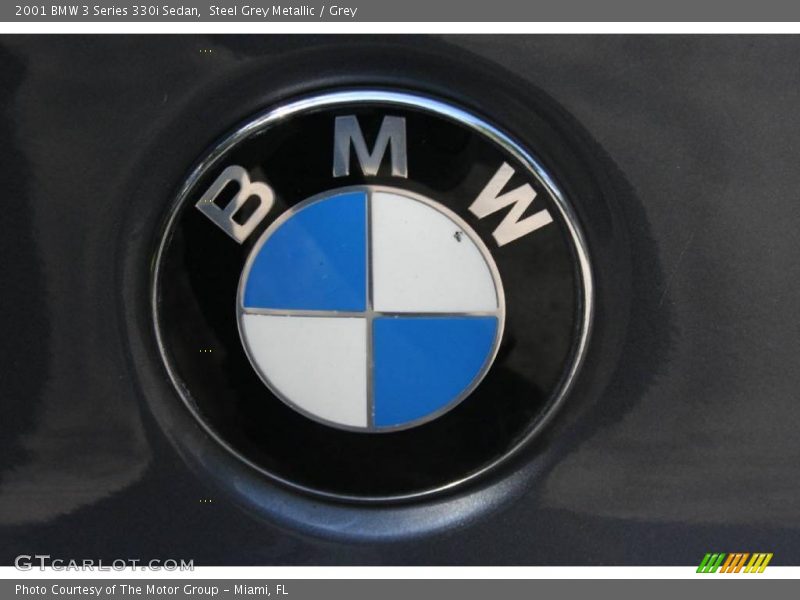 Steel Grey Metallic / Grey 2001 BMW 3 Series 330i Sedan