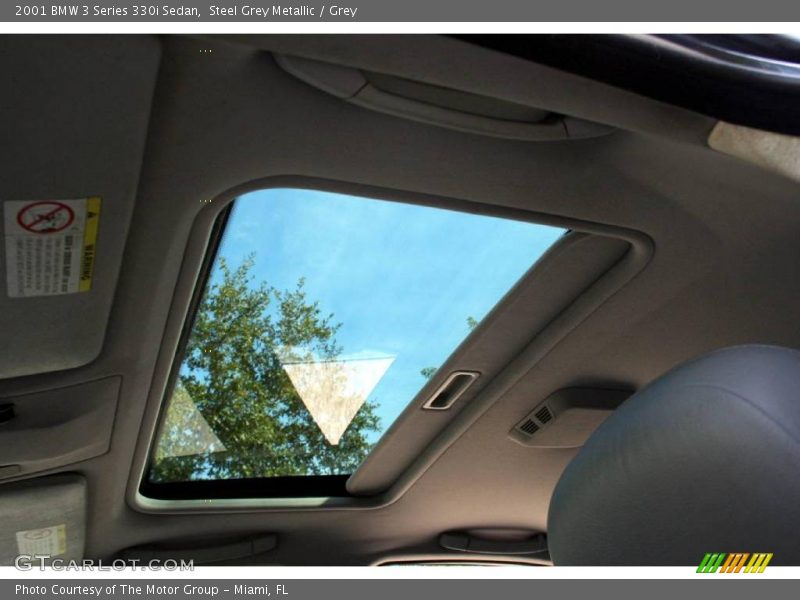 Steel Grey Metallic / Grey 2001 BMW 3 Series 330i Sedan
