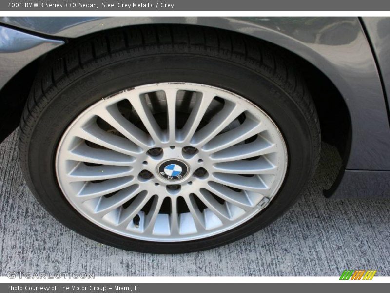 Steel Grey Metallic / Grey 2001 BMW 3 Series 330i Sedan