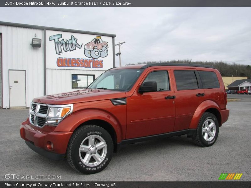 Sunburst Orange Pearl / Dark Slate Gray 2007 Dodge Nitro SLT 4x4