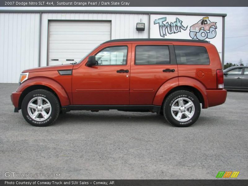 Sunburst Orange Pearl / Dark Slate Gray 2007 Dodge Nitro SLT 4x4