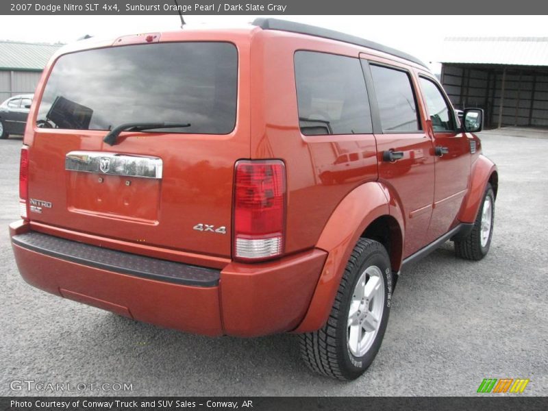 Sunburst Orange Pearl / Dark Slate Gray 2007 Dodge Nitro SLT 4x4
