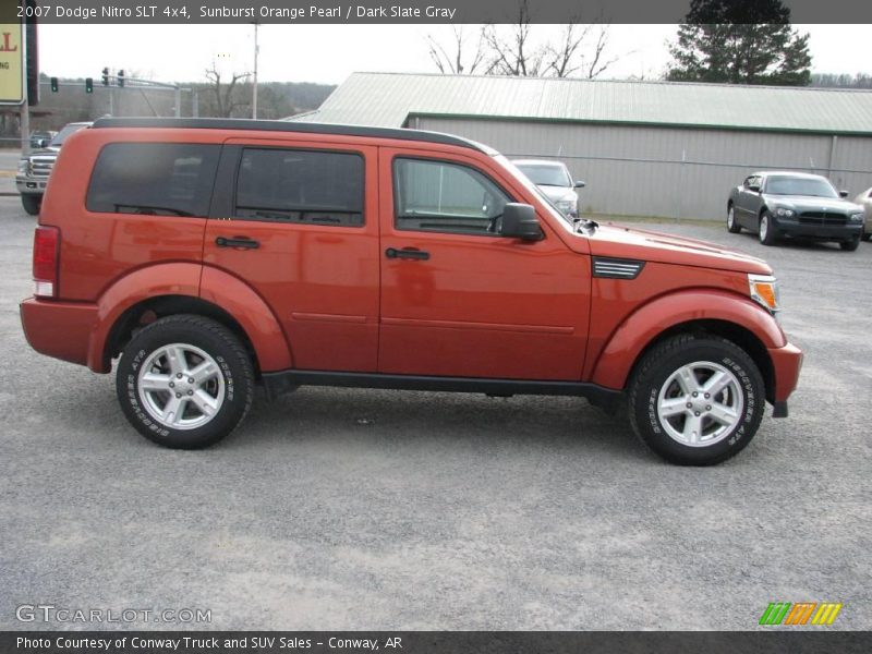 Sunburst Orange Pearl / Dark Slate Gray 2007 Dodge Nitro SLT 4x4
