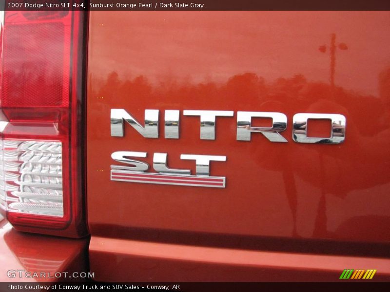 Sunburst Orange Pearl / Dark Slate Gray 2007 Dodge Nitro SLT 4x4