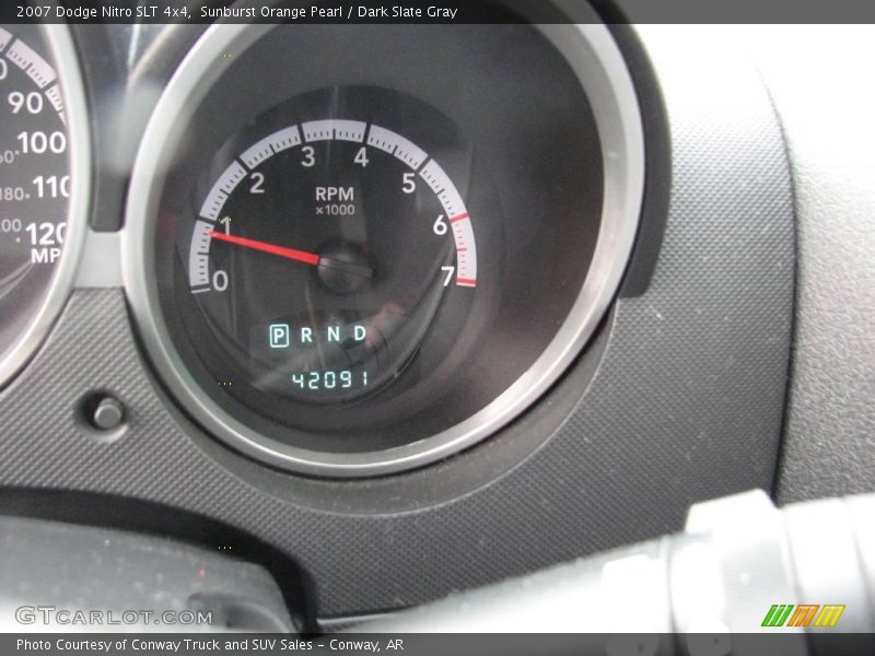 Sunburst Orange Pearl / Dark Slate Gray 2007 Dodge Nitro SLT 4x4