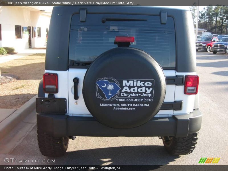 Stone White / Dark Slate Gray/Medium Slate Gray 2008 Jeep Wrangler X 4x4