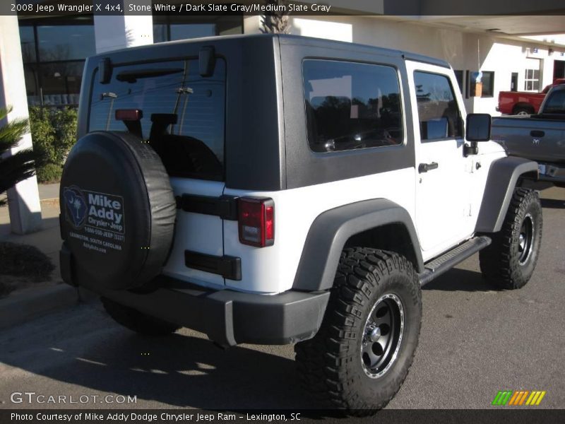 Stone White / Dark Slate Gray/Medium Slate Gray 2008 Jeep Wrangler X 4x4