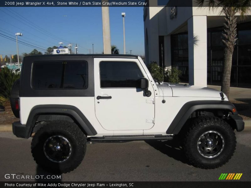 Stone White / Dark Slate Gray/Medium Slate Gray 2008 Jeep Wrangler X 4x4