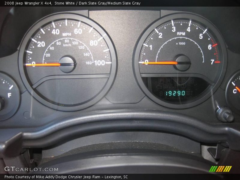 Stone White / Dark Slate Gray/Medium Slate Gray 2008 Jeep Wrangler X 4x4