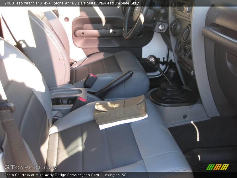 Stone White / Dark Slate Gray/Medium Slate Gray 2008 Jeep Wrangler X 4x4