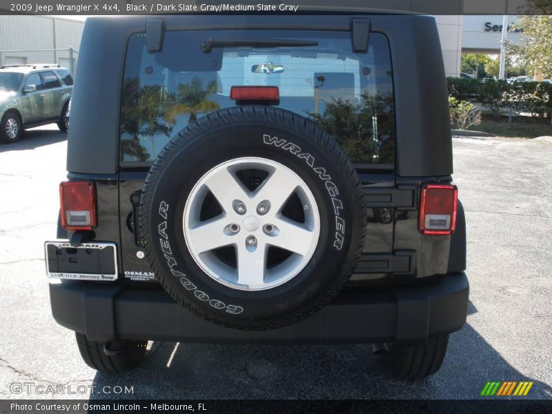 Black / Dark Slate Gray/Medium Slate Gray 2009 Jeep Wrangler X 4x4