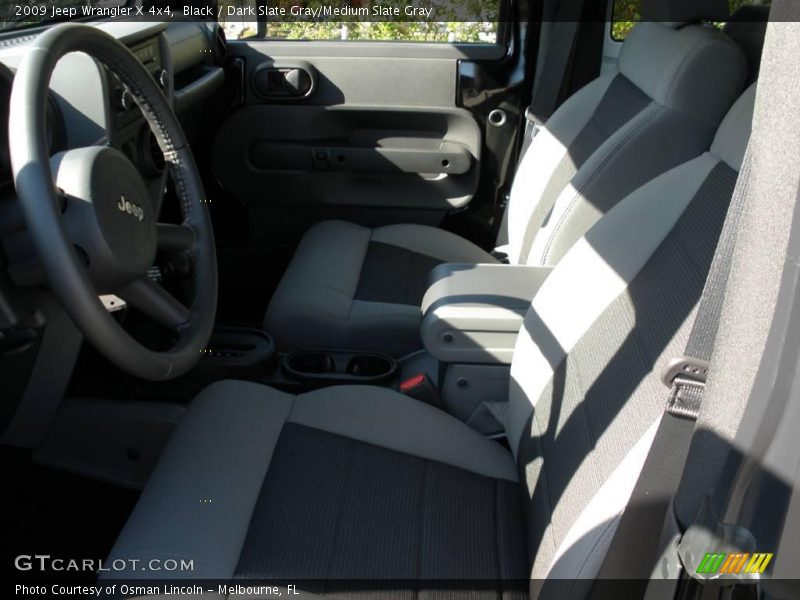 Black / Dark Slate Gray/Medium Slate Gray 2009 Jeep Wrangler X 4x4