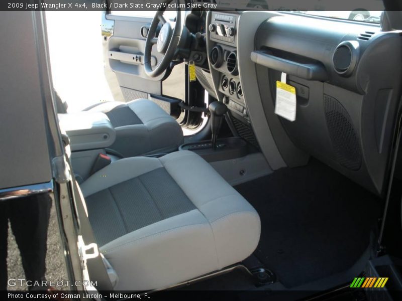 Black / Dark Slate Gray/Medium Slate Gray 2009 Jeep Wrangler X 4x4