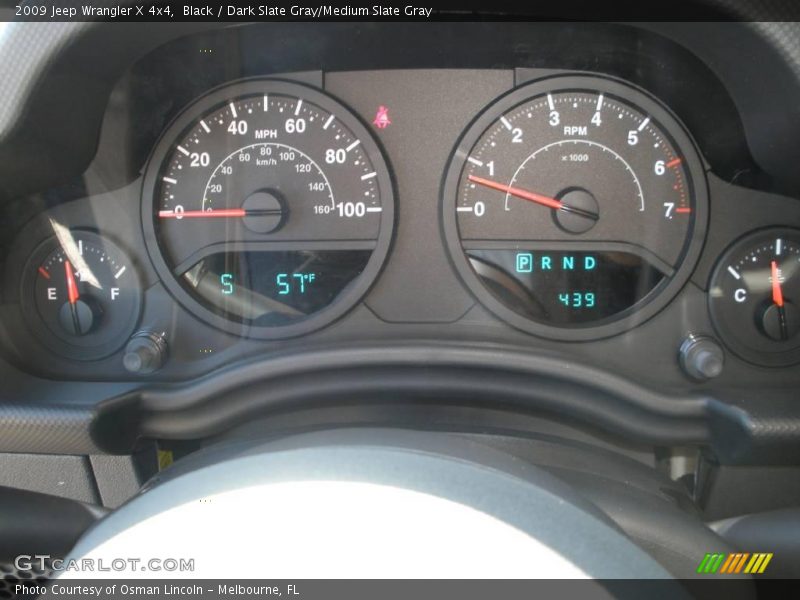 Black / Dark Slate Gray/Medium Slate Gray 2009 Jeep Wrangler X 4x4