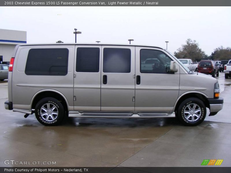 Light Pewter Metallic / Neutral 2003 Chevrolet Express 1500 LS Passenger Conversion Van