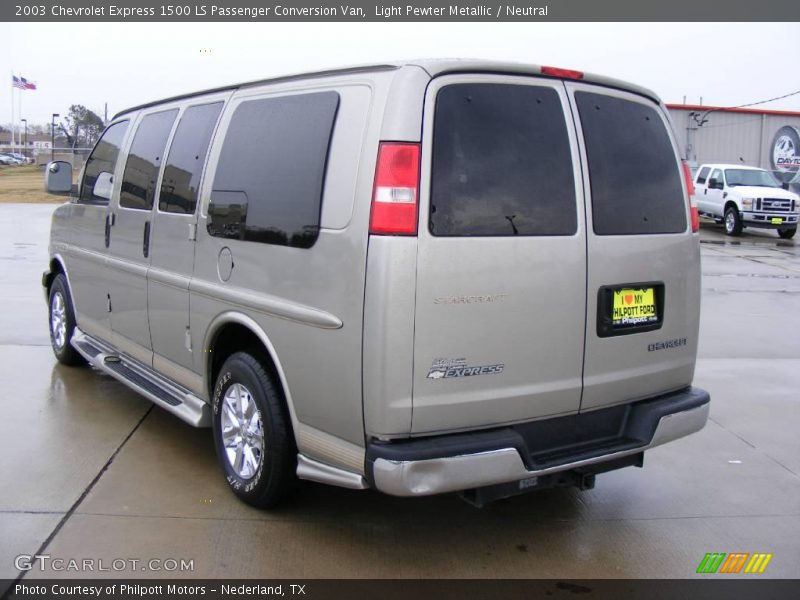 Light Pewter Metallic / Neutral 2003 Chevrolet Express 1500 LS Passenger Conversion Van