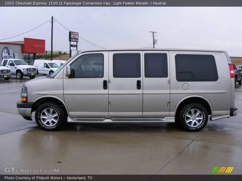 Light Pewter Metallic / Neutral 2003 Chevrolet Express 1500 LS Passenger Conversion Van