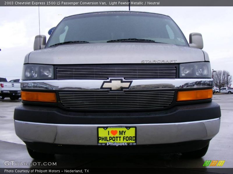 Light Pewter Metallic / Neutral 2003 Chevrolet Express 1500 LS Passenger Conversion Van