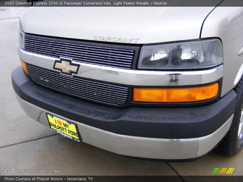 Light Pewter Metallic / Neutral 2003 Chevrolet Express 1500 LS Passenger Conversion Van