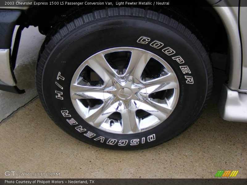 Light Pewter Metallic / Neutral 2003 Chevrolet Express 1500 LS Passenger Conversion Van