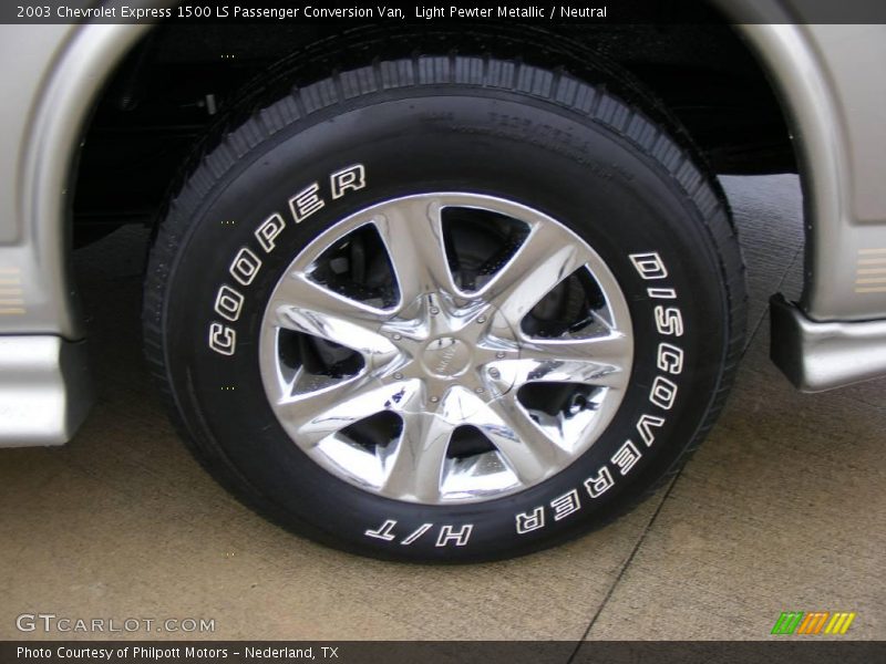 Light Pewter Metallic / Neutral 2003 Chevrolet Express 1500 LS Passenger Conversion Van
