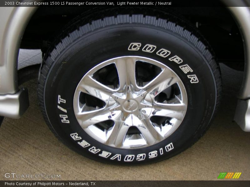 Light Pewter Metallic / Neutral 2003 Chevrolet Express 1500 LS Passenger Conversion Van