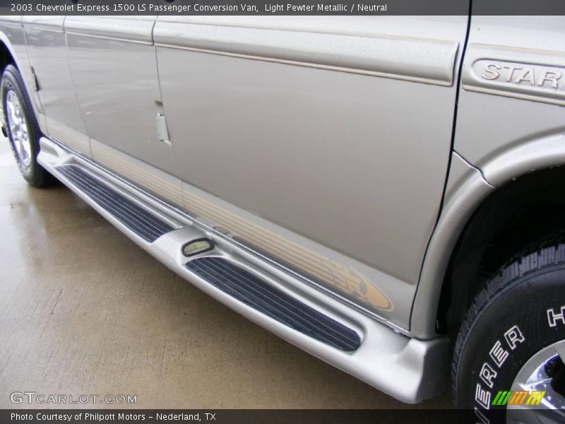 Light Pewter Metallic / Neutral 2003 Chevrolet Express 1500 LS Passenger Conversion Van