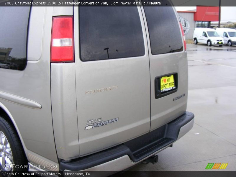 Light Pewter Metallic / Neutral 2003 Chevrolet Express 1500 LS Passenger Conversion Van