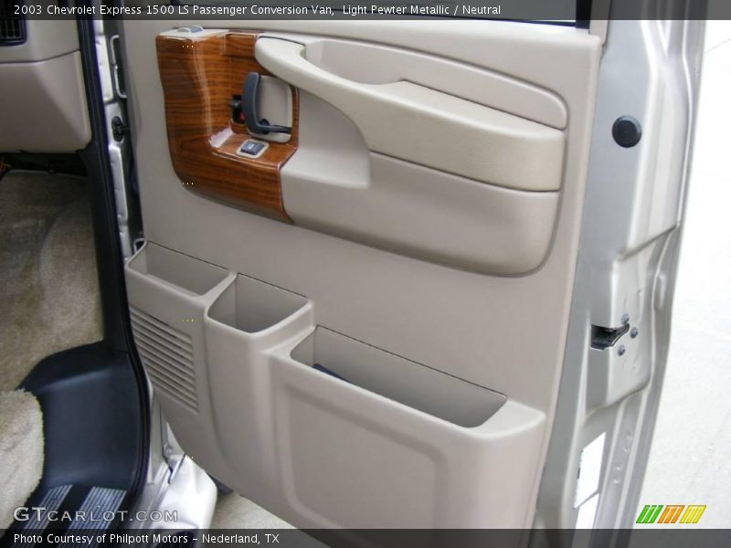 Light Pewter Metallic / Neutral 2003 Chevrolet Express 1500 LS Passenger Conversion Van