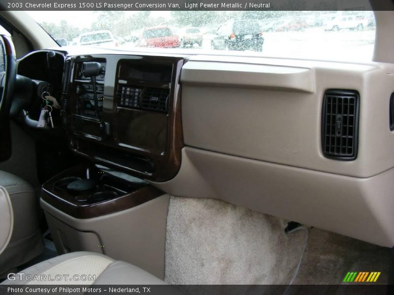 Light Pewter Metallic / Neutral 2003 Chevrolet Express 1500 LS Passenger Conversion Van