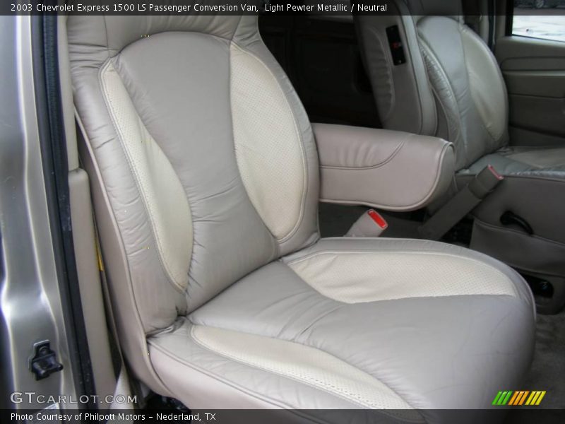 Light Pewter Metallic / Neutral 2003 Chevrolet Express 1500 LS Passenger Conversion Van