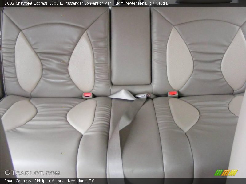 Light Pewter Metallic / Neutral 2003 Chevrolet Express 1500 LS Passenger Conversion Van