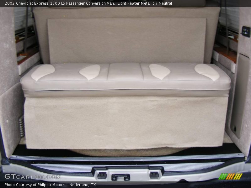 Light Pewter Metallic / Neutral 2003 Chevrolet Express 1500 LS Passenger Conversion Van