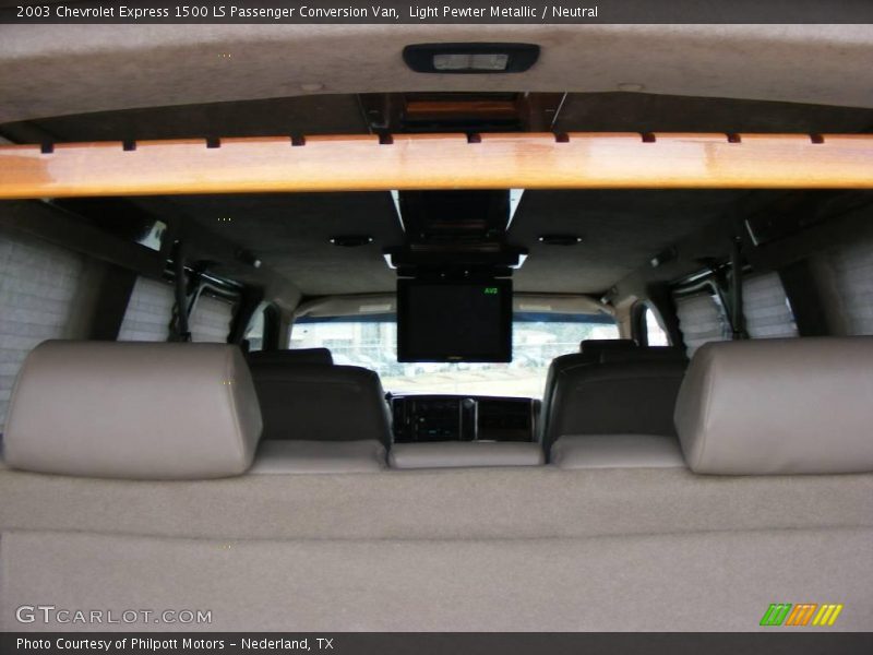 Light Pewter Metallic / Neutral 2003 Chevrolet Express 1500 LS Passenger Conversion Van