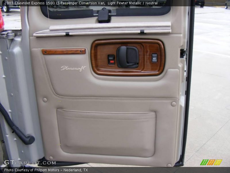 Light Pewter Metallic / Neutral 2003 Chevrolet Express 1500 LS Passenger Conversion Van