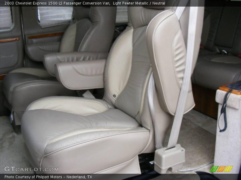 Light Pewter Metallic / Neutral 2003 Chevrolet Express 1500 LS Passenger Conversion Van