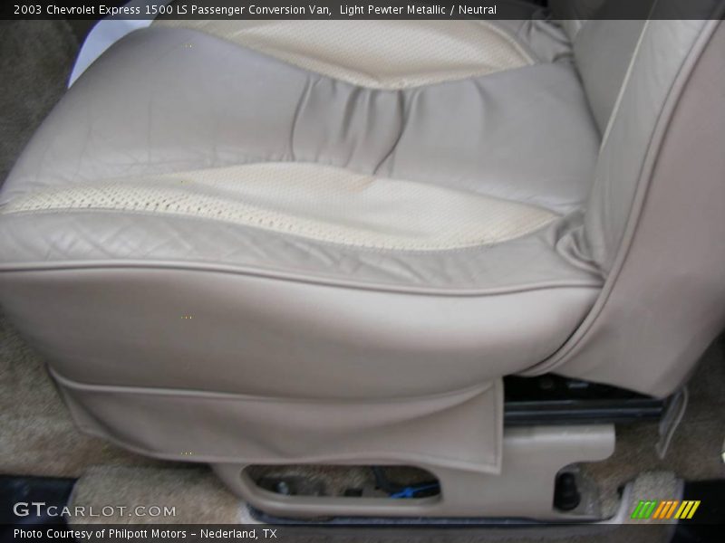 Light Pewter Metallic / Neutral 2003 Chevrolet Express 1500 LS Passenger Conversion Van