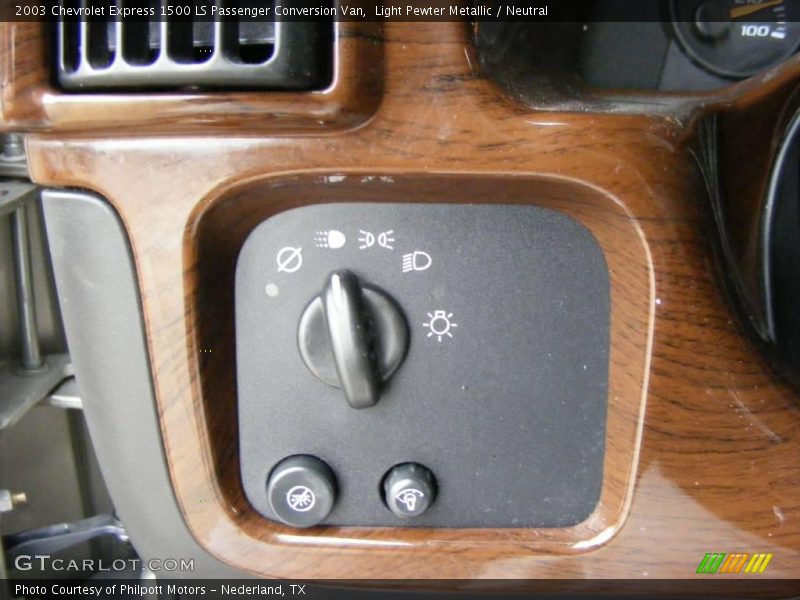 Light Pewter Metallic / Neutral 2003 Chevrolet Express 1500 LS Passenger Conversion Van