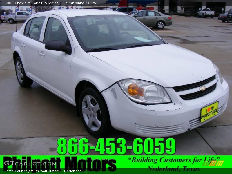 Summit White / Gray 2006 Chevrolet Cobalt LS Sedan