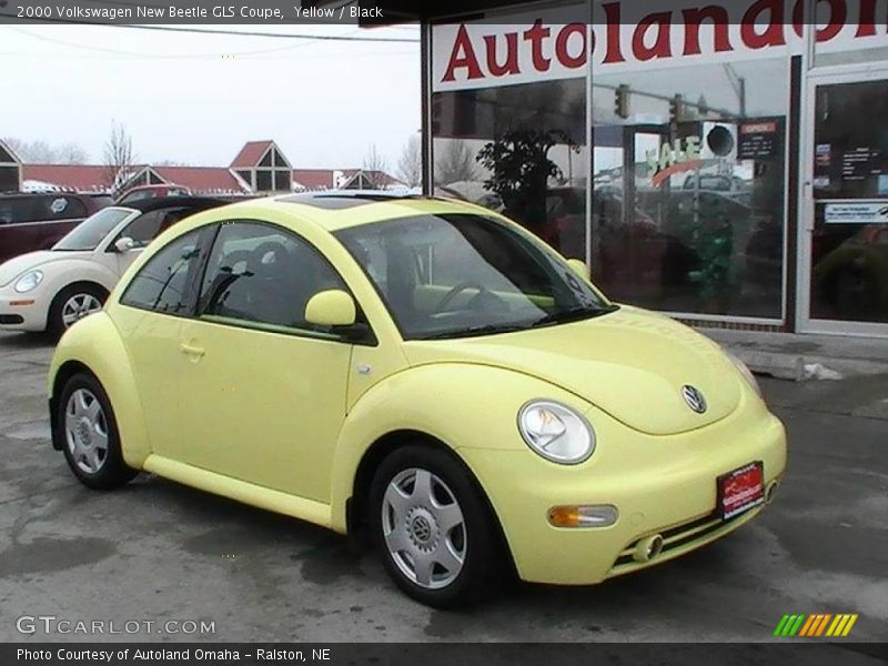 Yellow / Black 2000 Volkswagen New Beetle GLS Coupe