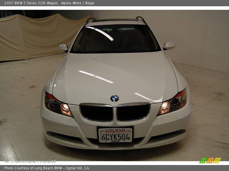 Alpine White / Beige 2007 BMW 3 Series 328i Wagon